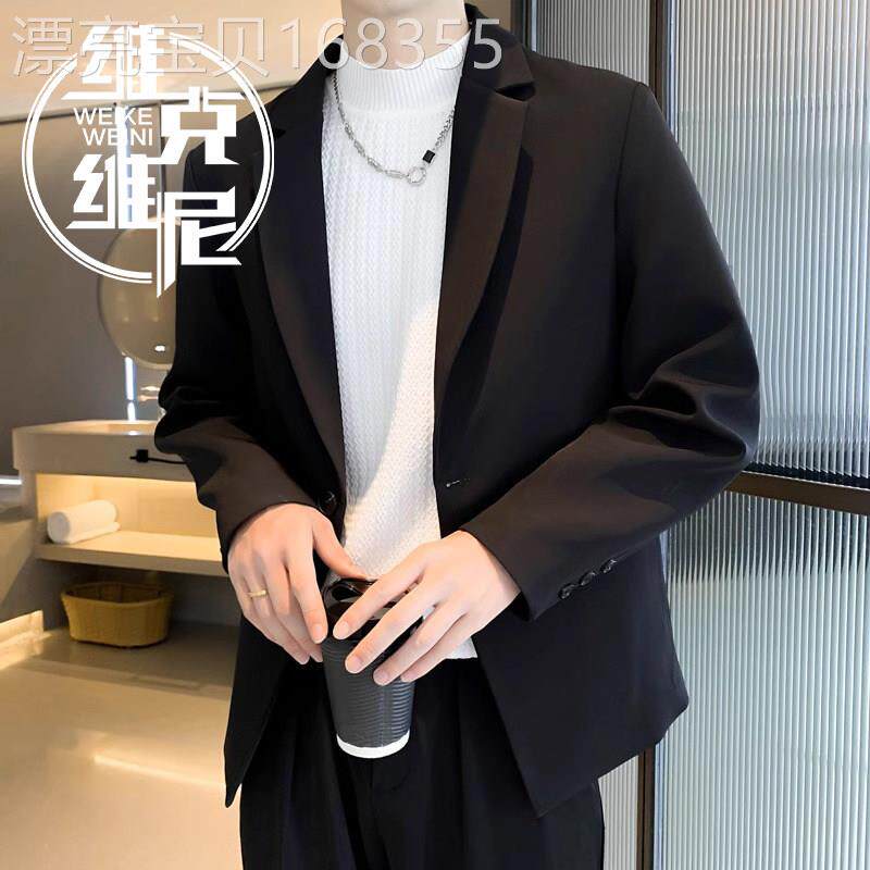 西装外套男士2026年春秋新款韩版潮流休闲帅气高级感商务西服上衣