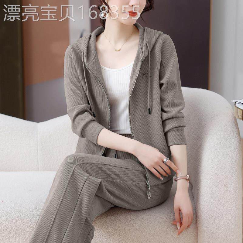 春秋运动服套装女士2026新款爆款秋季开衫卫衣长裤休闲时尚两件套