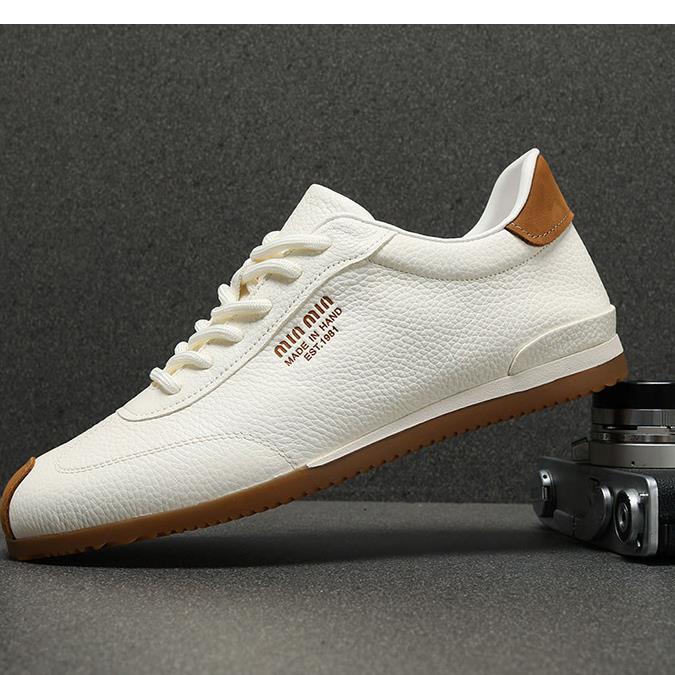 韩国专柜 欧洲站真皮时尚男鞋2025夏季新款休闲鞋潮流运动板鞋