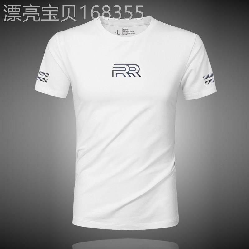 莫代尔短袖T恤男夏季冰丝速干印花圆领上衣服时尚百搭半袖体恤潮t