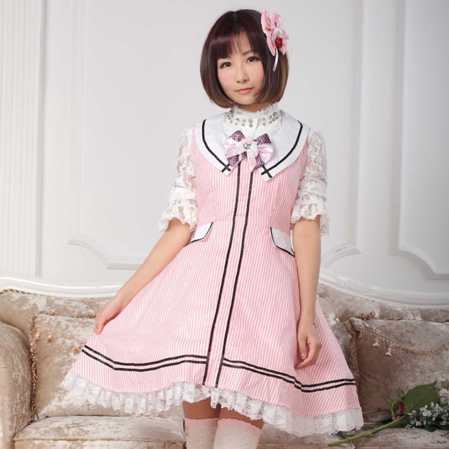 水手服连衣裙lolita洛丽塔礼服
