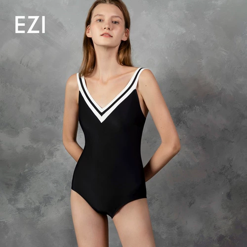 弈姿 Военно-морской купальник, бюстгальтер пуш-ап для школьников и студентов, защита от солнца, по фигуре