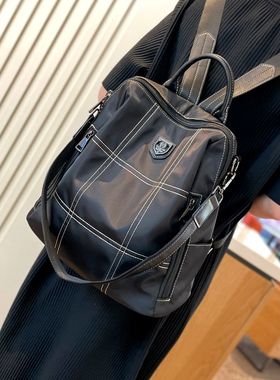 时尚牛津布旅行双肩包女2025新款休闲轻便旅游大容量防水女士背包