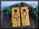 定做中式 日式 洗手间御手洗卫生间标志牌木牌门牌男女复古挂牌刻字