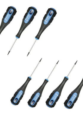 台湾宝工SD-2302双色软柄起子组T5-15星型带孔螺丝批套装梅花改锥