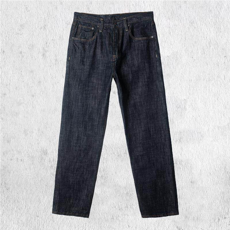 LUWN日式复古丹宁牛仔裤100%棉