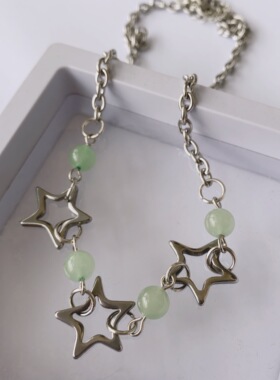 新中式五角星项链串珠