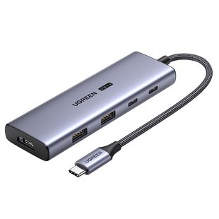 绿联USB4拓展坞10gbps分线器扩展8k60hz投屏HDMI转接头4k144Hz转换显示投影仪typec配件适用3雷电4笔记本电脑