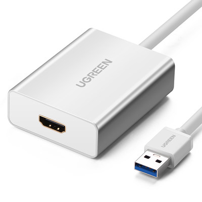 绿联usb3.0转hdmi转换器外置显卡转接头hdmi口高清线电脑多屏扩展