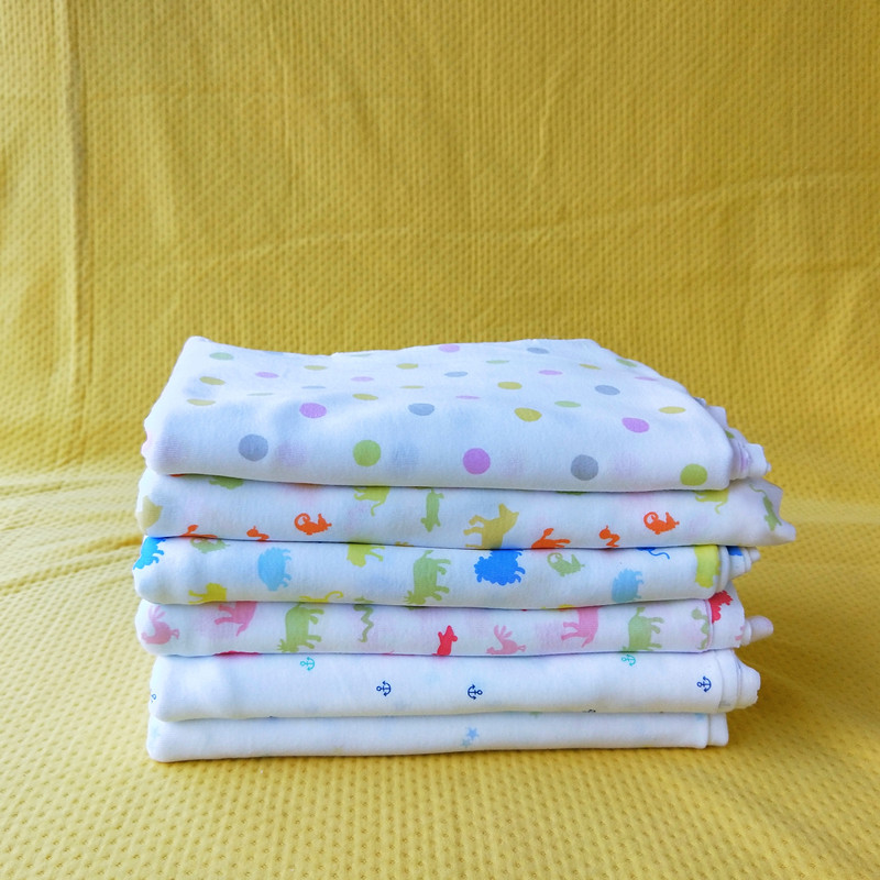 婴儿a类针织全棉布料弹力卡通