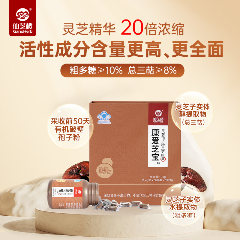 康葆胶囊破壁灵芝孢子粉