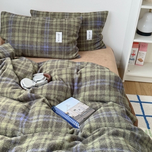 梨梦 保暖仿羊绒牛奶绒四件套床单被套珊瑚绒床上用品 奇幻森林