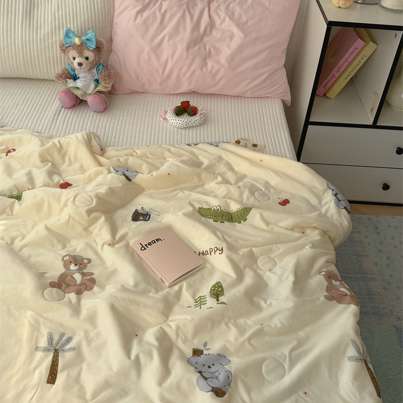 梨梦 森林宝贝 ins可爱a类针织夏凉被柔软薄被子夏被空调被可水洗,床上用品,化纤被,淘宝优惠券,粉丝福利购,淘宝优惠卷