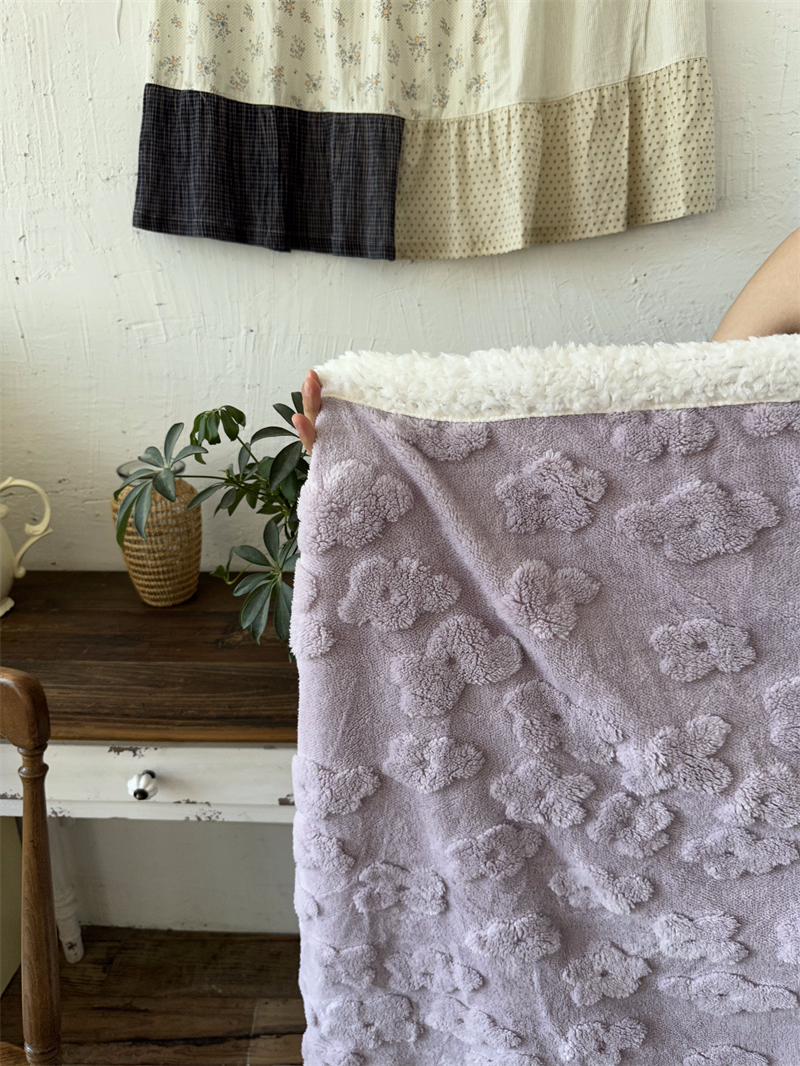 牛奶绒毛毯子沙发羊羔绒