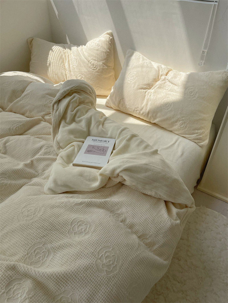 秋冬保暖四件套加厚牛奶绒