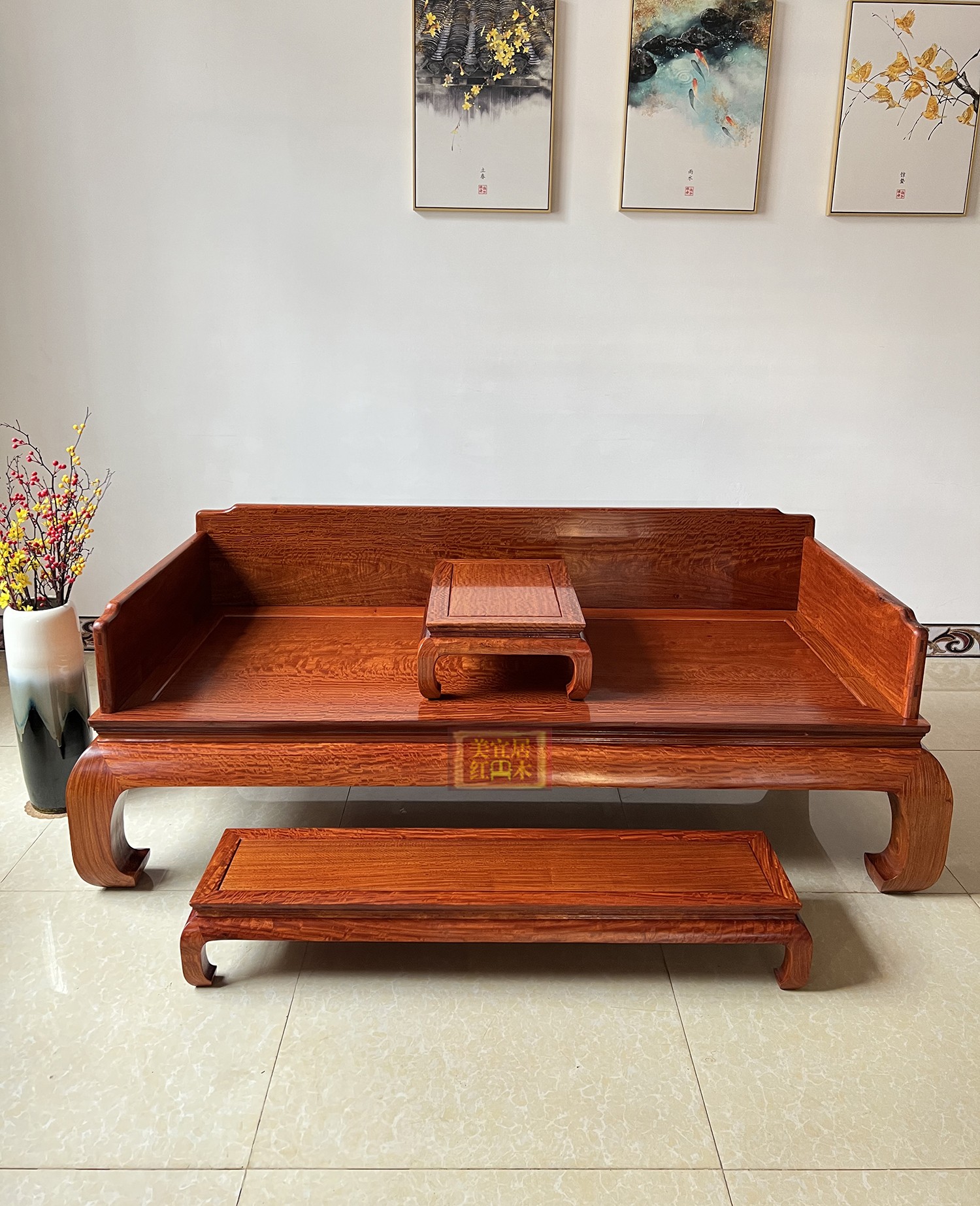 美宜居红木大果紫檀厂家直销