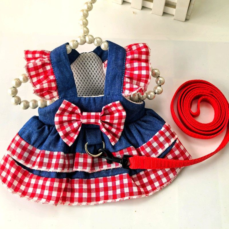 洛丽塔公主裙子狗狗衣服泰迪比熊博美贵宾猫咪宠物衣服约克夏双层
