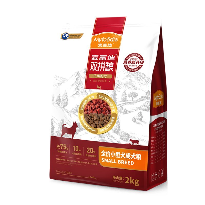 比熊牛肉双拼狗粮麦富迪