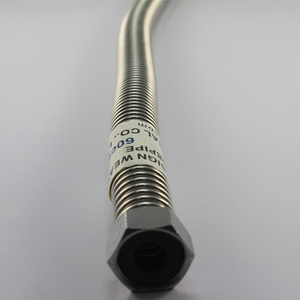 欧宝斯304不锈钢波纹管耐压冷热进水管热水器出水管4分铜接口防爆