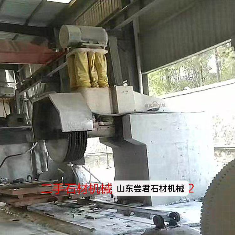 二手石材机械  HQ-1600液压单臂组合锯 多片锯石机 12-16片切石机