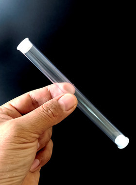 现货PVC透明管塑料管胶管带堵头包装筒外径13，内径12mm定制裁切