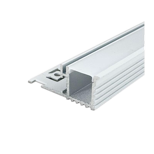 双眼皮吊顶线性灯单边向上洗墙灯槽侧斜面发光天花回形氛围线条灯