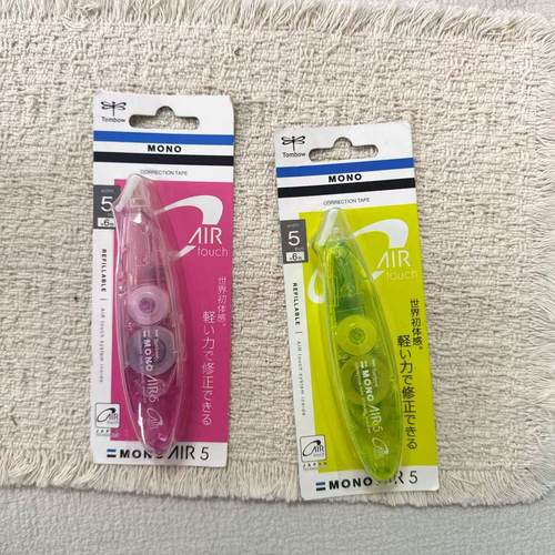 蜻蜓修正带学生透明文具6mx5mmMONO空气能高端彩色办公用品