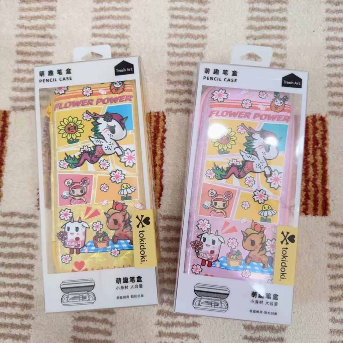 青壹坊tokidoki花花世界EVA笔盒小号萌趣笔盒学生文具盒卡通笔袋