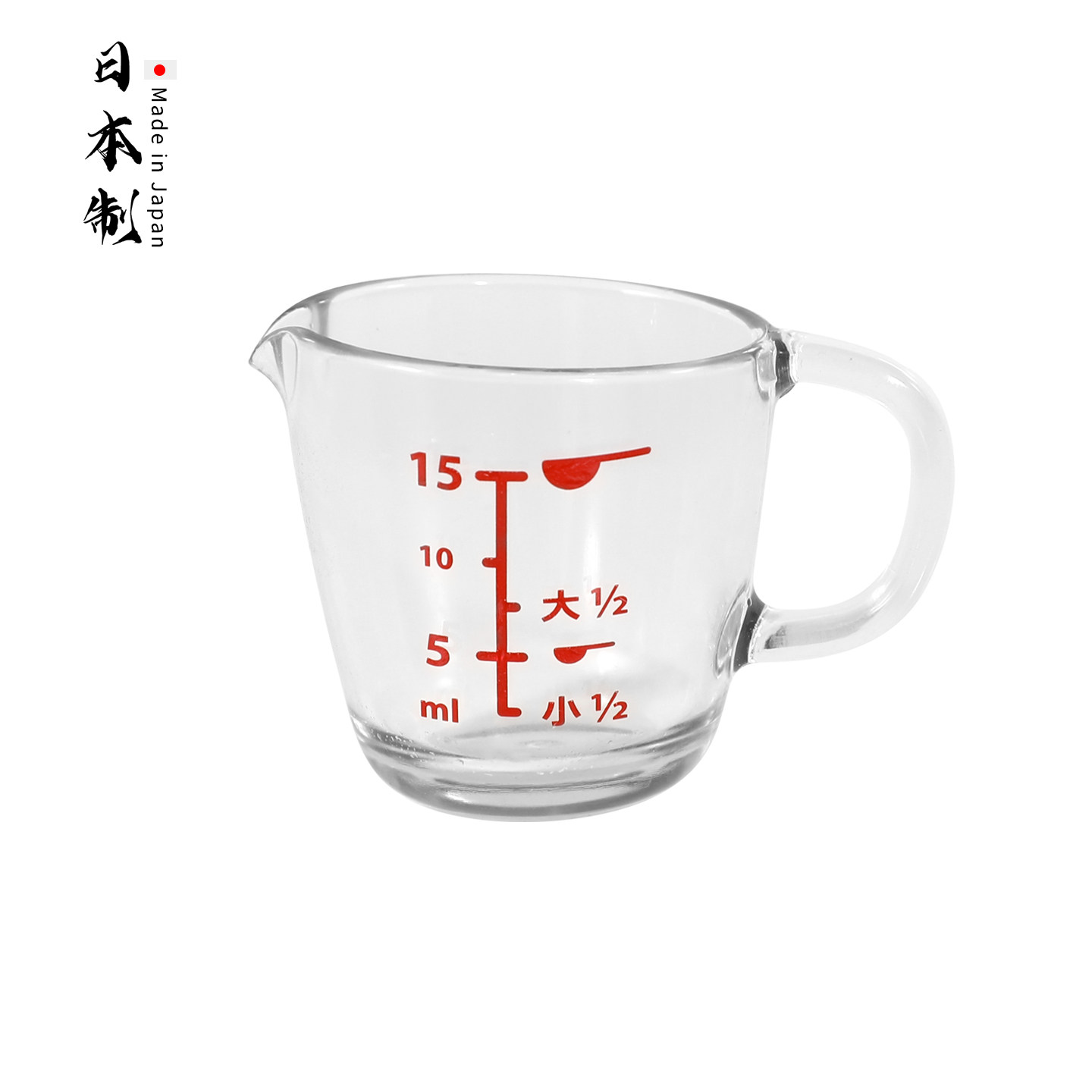 日本进口迷你量杯带刻度15ml透明烘焙浓缩咖啡喝药杯子蜂蜜奶精杯图片