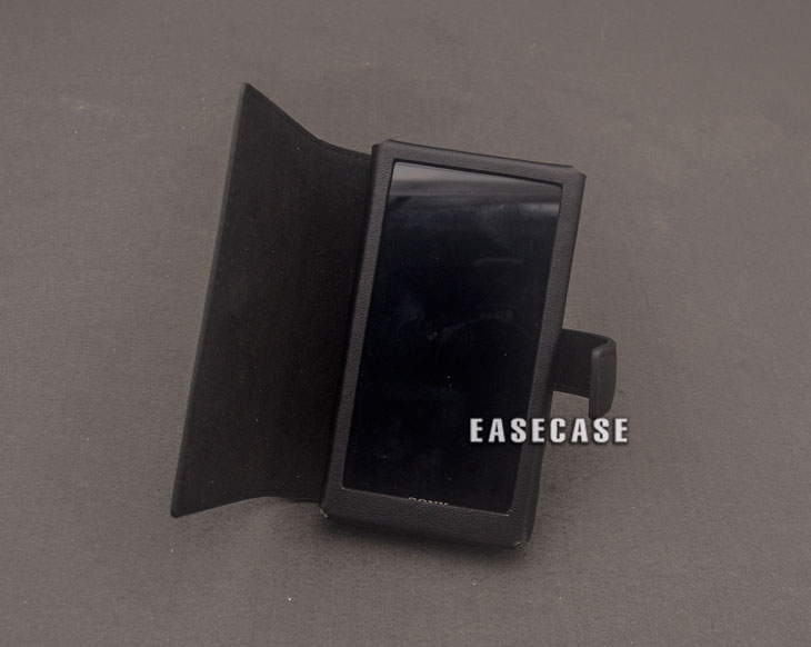E4款EASECASE定制 SONY NW-ZX700 ZX706 ZX707 真皮套保护套壳黑