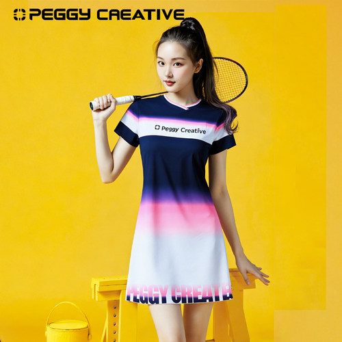 佩极羽毛球服2024新款连衣裙