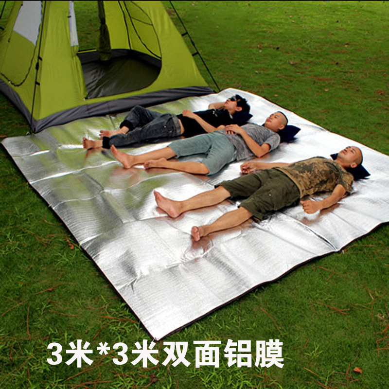 定制铝膜防潮垫户外加厚防水帐篷专用内垫大号野外露营便携折叠垫