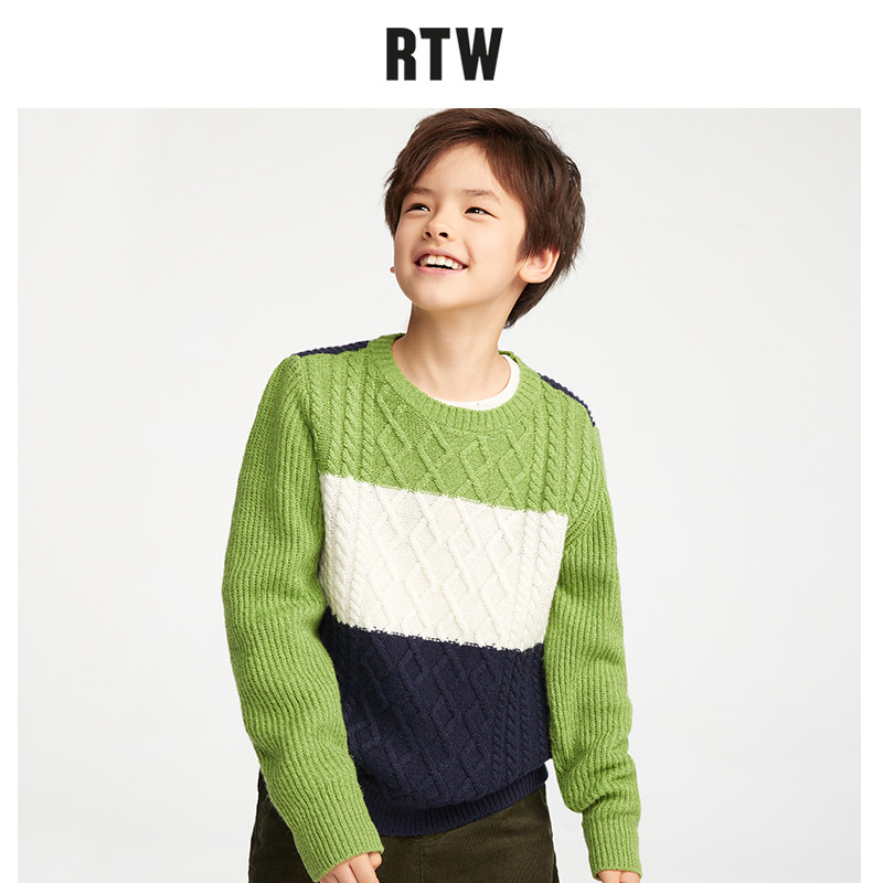 RTW童装春季羊毛毛衣针织衫