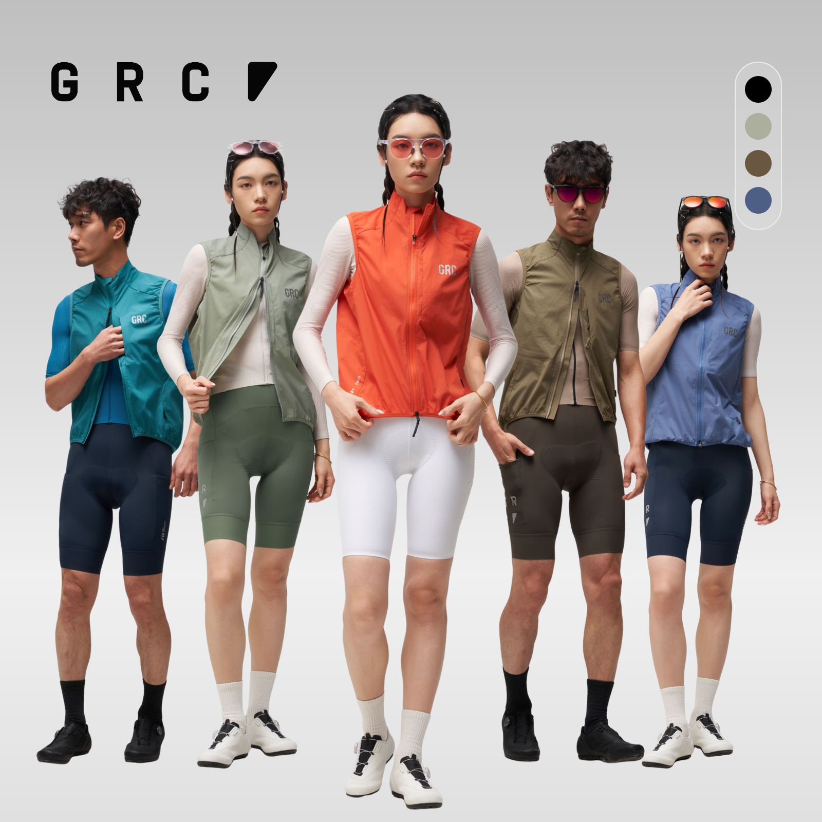 GRC春夏TECH防风公路车骑行服自行车骑行马甲上衣外套背心男女款