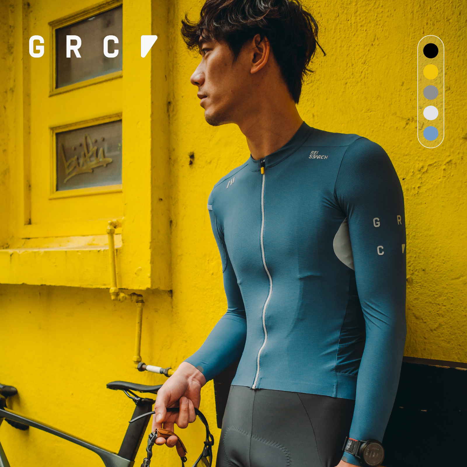 GRC桀骜无尽春夏RESEARCH公路车自行车骑行防晒长袖上衣骑行服男