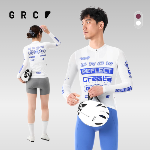 GRC骑行长袖骑行衣上衣夏秋山地车公路车自行车骑行服TEAM男女