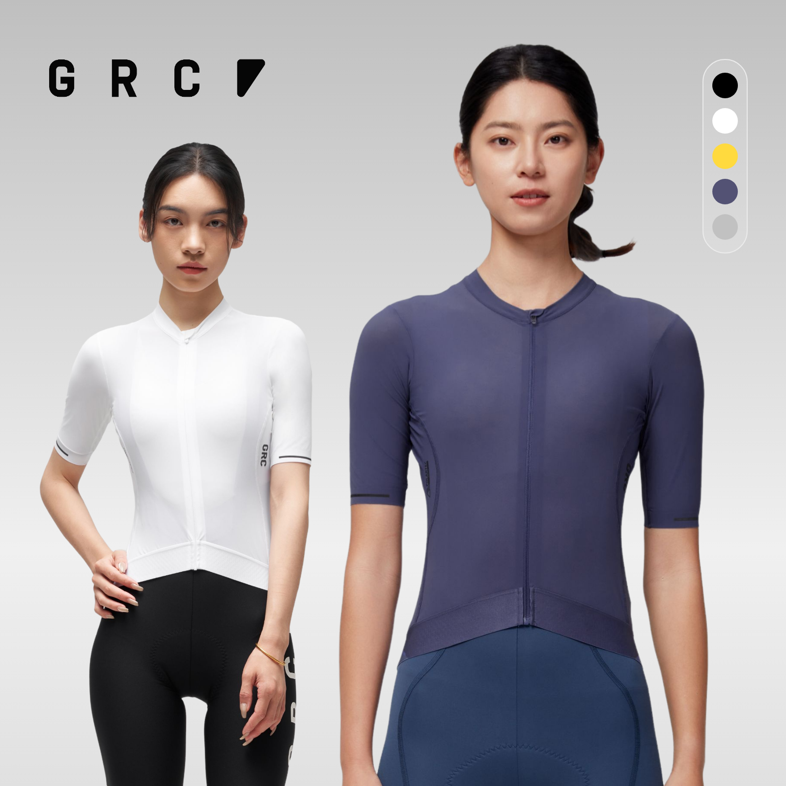 GRC春夏季新款TECH骑行短袖上衣山地车公路车自行车骑行服女士款