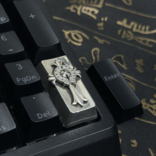 定制高档金属键帽克罗心款元素十字架键盘帽数字键区Enter键