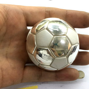 来图定制999银承接3D打印银饰品925纯银小足球DIY建模设计加工