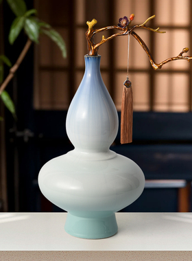 汉时新中式复古陶瓷珐琅彩摆件