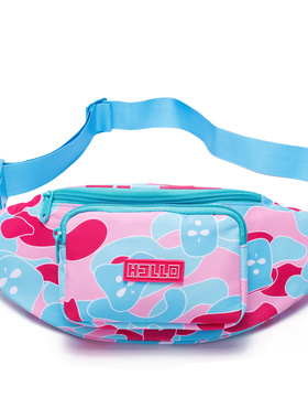 H3LLO FLAG南海岸South Beach头套幽灵迷彩腰包 滑板街舞户外背包