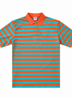 H3LLO FLAG迷人混蛋Pretty Motherfucker条纹polo衫 男士嘻哈短袖