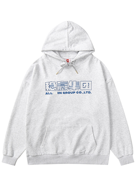 H3LLO FLAG德州扑克稳赢集团all in连帽卫衣 潮流帽衫原创hoodie