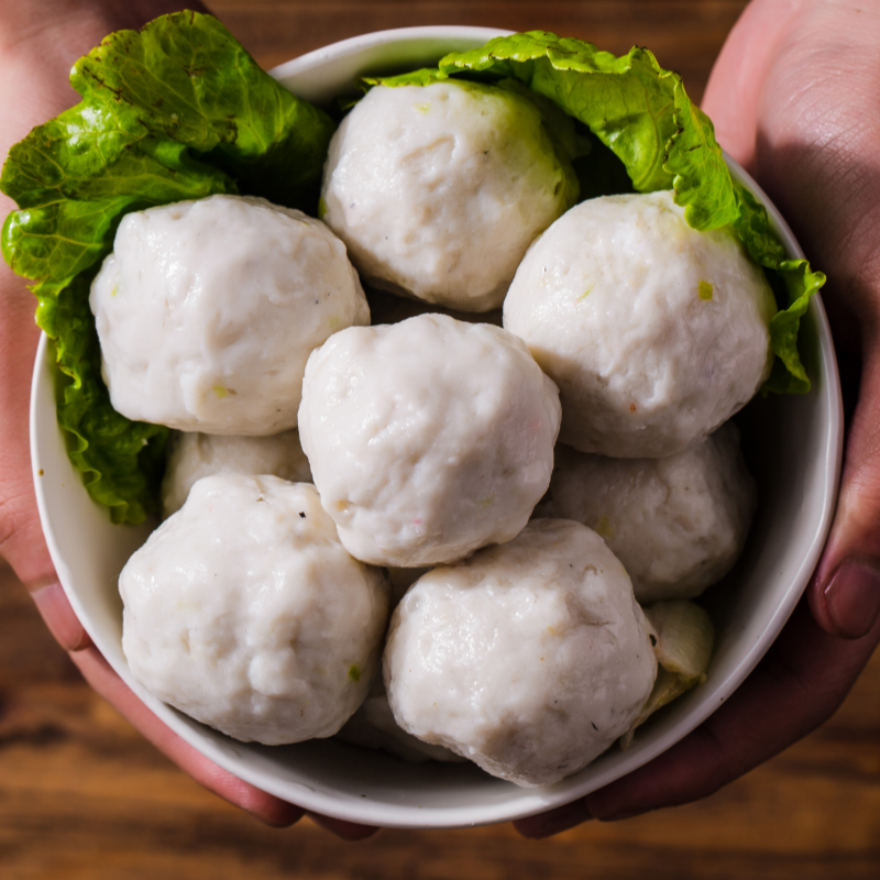 舌尖上的中国一品李潮汕达濠专做海鲜鱼丸手工纯鱼丸子新鲜海鱼蛋