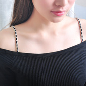 隐形内衣肩带双肩可调节可替换交叉挂脖抹胸吊带性感防滑文胸带子