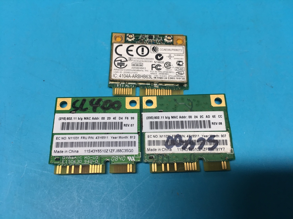 原装 IBM Thinkpad 联想SL300 SL500 SL400 无线网卡43Y6511