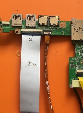 华硕1015B USB接口板 声卡板 音频耳机接口板 网线接口读卡器板