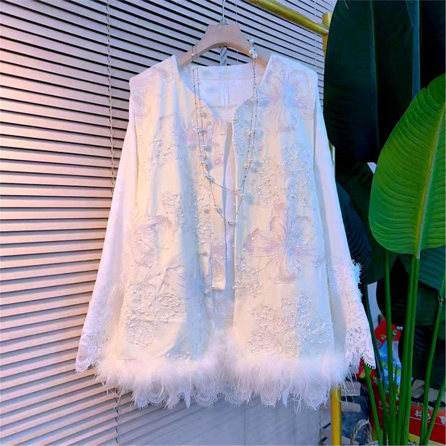 胖妹妹秋季新款大码女装时尚中式复古风刺绣拼接毛毛马甲打底小衫,女装/女士精品,常规大码外套,淘宝优惠券,粉丝福利购,淘宝优惠卷