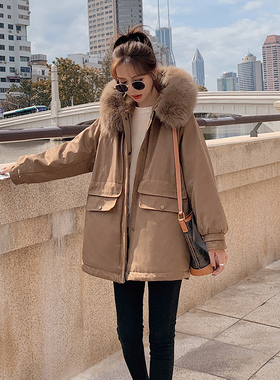 【现货】大毛领派克服加绒加厚棉服 8239P195K278