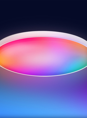 WIFI智能七彩卧室吸顶灯剧本杀RGBCW全色彩氛围灯手机APP远程爆闪